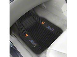 Molded Front Floor Mats with New York Mets Logo (Universal; Some Adaptation May Be Required)