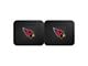 Molded Rear Floor Mats with Arizona Cardinals Logo (Universal; Some Adaptation May Be Required)