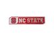 NC State University Embossed Emblems; Red (Universal; Some Adaptation May Be Required)