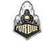 Purdue University Embossed Emblem; Gold and Black (Universal; Some Adaptation May Be Required)