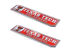 Texas Tech University Embossed Emblems; Red (Universal; Some Adaptation May Be Required)