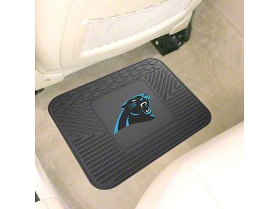 Utility Mat with Carolina Panthers Logo; Black (Universal; Some Adaptation May Be Required)