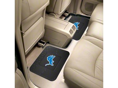 Utility Mat with Detroit Lions Logo; Black (Universal; Some Adaptation May Be Required)