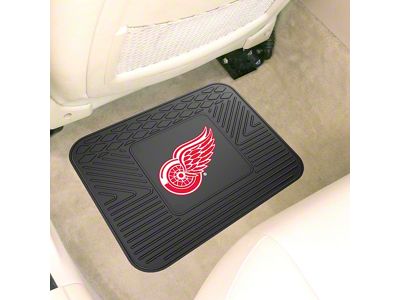 Utility Mat with Detroit Red Wings Logo; Black (Universal; Some Adaptation May Be Required)