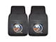 Vinyl Front Floor Mats with New York Islanders Logo; Black (Universal; Some Adaptation May Be Required)