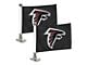 Ambassador Flags with Atlanta Falcons Logo; Black (Universal; Some Adaptation May Be Required)