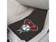 Carpet Front Floor Mats with Arizona Diamondbacks Logo; Black (Universal; Some Adaptation May Be Required)