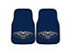 Carpet Front Floor Mats with New Orleans Pelicans Logo; Navy (Universal; Some Adaptation May Be Required)