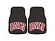 Carpet Front Floor Mats with University of UNLV Logo; Black (Universal; Some Adaptation May Be Required)