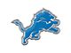 Detroit Lions Embossed Emblem; Blue (Universal; Some Adaptation May Be Required)