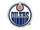 Edmonton Oilers Embossed Emblem; Blue and Orange (Universal; Some Adaptation May Be Required)