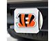 Hitch Cover with Cincinnati Bengals Logo; Orange (Universal; Some Adaptation May Be Required)