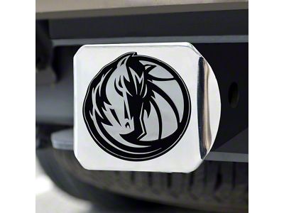 Hitch Cover with Dallas Mavericks Logo; Chrome (Universal; Some Adaptation May Be Required)