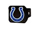 Hitch Cover with Indianapolis Colts Logo; Blue (Universal; Some Adaptation May Be Required)