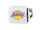 Hitch Cover with Los Angeles Lakers Logo; Chrome (Universal; Some Adaptation May Be Required)