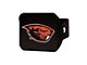 Hitch Cover with Oregon State University Logo; Black (Universal; Some Adaptation May Be Required)