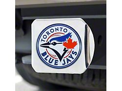 Hitch Cover with Toronto Blue Jays Logo; Chrome (Universal; Some Adaptation May Be Required)