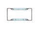 License Plate Frame with University of North Carolina Logo; Chrome (Universal; Some Adaptation May Be Required)