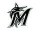 Miami Marlins Emblem; Chrome (Universal; Some Adaptation May Be Required)