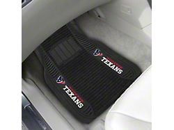 Molded Front Floor Mats with Houston Texans Logo (Universal; Some Adaptation May Be Required)