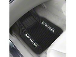 Molded Front Floor Mats with Seattle Seahawks Logo (Universal; Some Adaptation May Be Required)