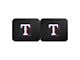 Molded Rear Floor Mats with Texas Rangers Logo (Universal; Some Adaptation May Be Required)