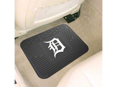 Utility Mat with Detroit Tigers Logo; Black (Universal; Some Adaptation May Be Required)