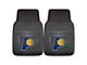 Vinyl Front Floor Mats with Indiana Pacers Logo; Black (Universal; Some Adaptation May Be Required)