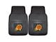 Vinyl Front Floor Mats with Phoenix Suns Logo; Black (Universal; Some Adaptation May Be Required)