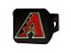 Hitch Cover with Arizona Diamondbacks Logo; Black (Universal; Some Adaptation May Be Required)