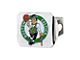 Hitch Cover with Boston Celtics Logo; Chrome (Universal; Some Adaptation May Be Required)