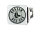 Hitch Cover with Boston Red Sox Logo; Chrome (Universal; Some Adaptation May Be Required)