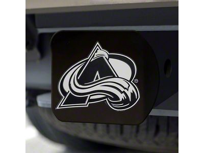 Hitch Cover with Colorado Avalanche Logo; Burgandy (Universal; Some Adaptation May Be Required)