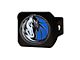 Hitch Cover with Dallas Mavericks Logo; Royal (Universal; Some Adaptation May Be Required)