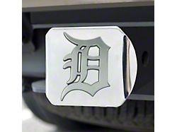 Hitch Cover with Detroit Tigers Logo; Chrome (Universal; Some Adaptation May Be Required)