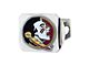 Hitch Cover with Florida State University Logo; Chrome (Universal; Some Adaptation May Be Required)