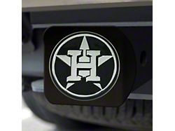 Hitch Cover with Houston Astros Logo; Black (Universal; Some Adaptation May Be Required)