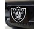 Hitch Cover with Las Vegas Raiders Logo; Black (Universal; Some Adaptation May Be Required)