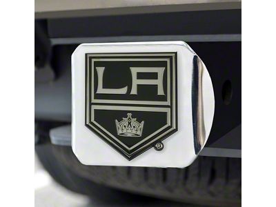 Hitch Cover with Los Angeles Kings Logo; Chrome (Universal; Some Adaptation May Be Required)