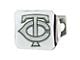 Hitch Cover with Minnesota Twins Logo; Chrome (Universal; Some Adaptation May Be Required)