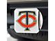 Hitch Cover with Minnesota Twins Logo; Chrome (Universal; Some Adaptation May Be Required)