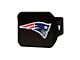 Hitch Cover with New England Patriots Logo; Blue (Universal; Some Adaptation May Be Required)