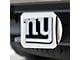 Hitch Cover with New York Giants Logo; Chrome (Universal; Some Adaptation May Be Required)