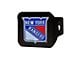 Hitch Cover with New York Rangers Logo; Blue (Universal; Some Adaptation May Be Required)