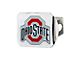 Hitch Cover with Ohio State University Logo; Chrome (Universal; Some Adaptation May Be Required)