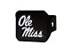 Hitch Cover with Ole Miss Logo; Navy (Universal; Some Adaptation May Be Required)