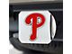 Hitch Cover with Philadelphia Phillies Logo; Chrome (Universal; Some Adaptation May Be Required)