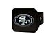 Hitch Cover with San Francisco 49ers Logo; Black (Universal; Some Adaptation May Be Required)