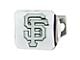 Hitch Cover with San Francisco Giants Logo; Chrome (Universal; Some Adaptation May Be Required)