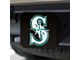 Hitch Cover with Seattle Mariners Logo; Black (Universal; Some Adaptation May Be Required)